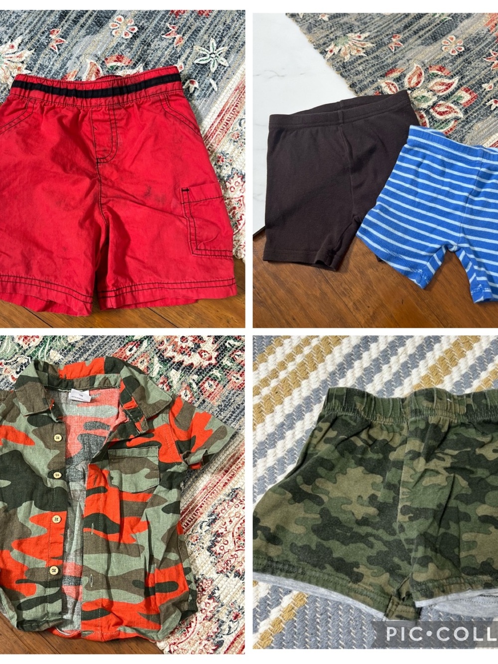 Bundle baby boy shorts button down
